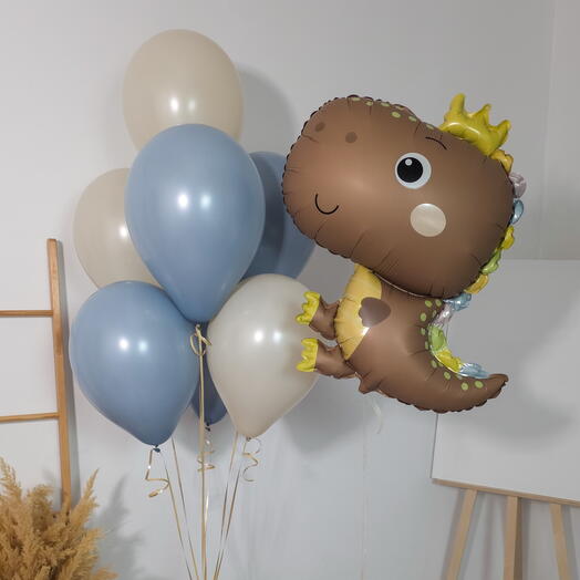 Шары для мальчика Яркий Динобум