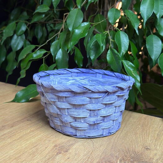 Корзина плетенная без ручки «лаванда»