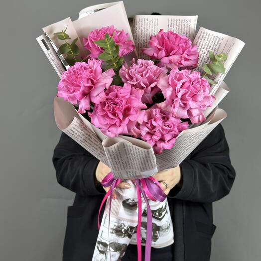 Авторский букет City ​​lights из французских роз