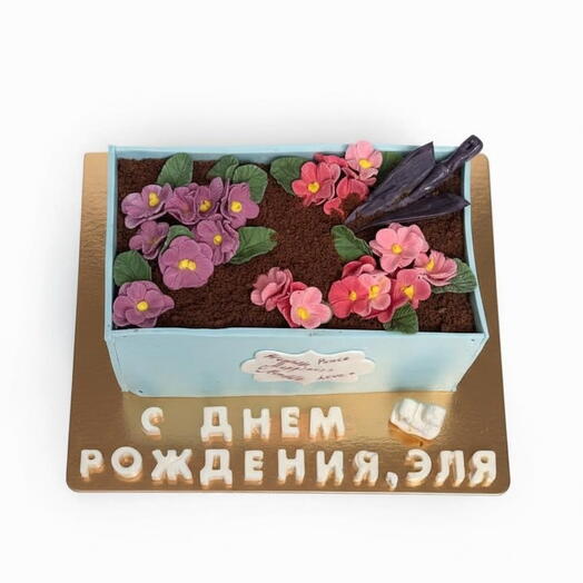 Торт «Цветы в День Рождения, 8 марта, Торт на юбилей, Торт для мамы