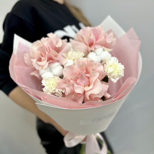 Букет «НЕЖНОСТЬ» с французскими розами 🌸🤍☺️