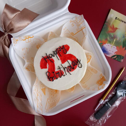 Бенто торт "День рождения /happy birthday+Ваша дата" девушке, подруге, дочке, подростку, парню, другу