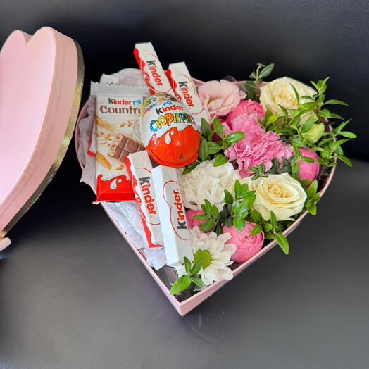 Бокс Цветы + Kinder