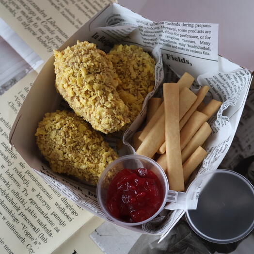 Сладкий подарок мужчине парню папе сыну брату другу парню мужу на 23 февраля ножки кв картошка фри фаст фуд