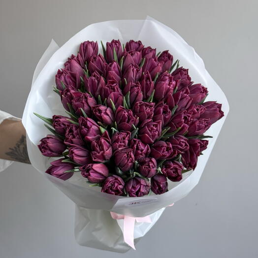 51 винный пионовидный тюльпан