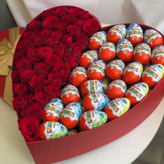 Flowers in a box 🍫 🌹