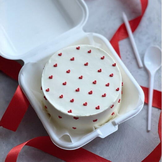 Бенто-торт сердечки ️