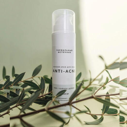Anti-Acne Ночной крем для лица НИМ + ЧАЙНОЕ ДЕРЕВО