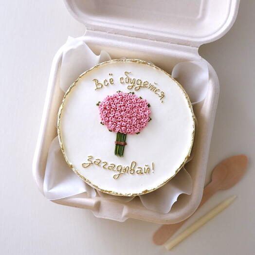 Бенто-торт в подарок на день рождения 🎂🌸 500-600 грамм