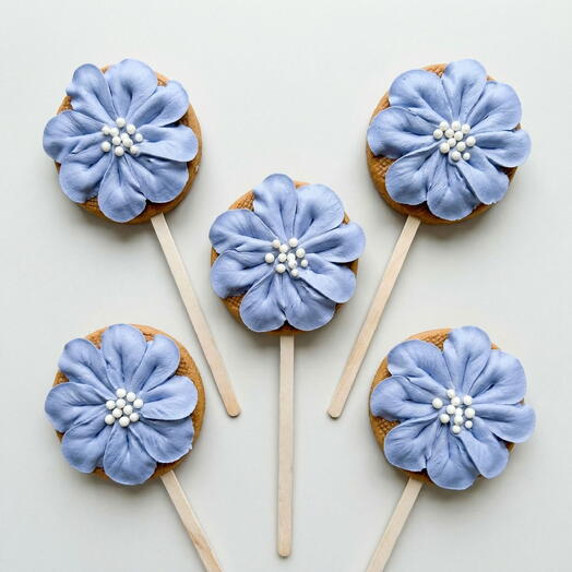 Пряники цветы 5 шт