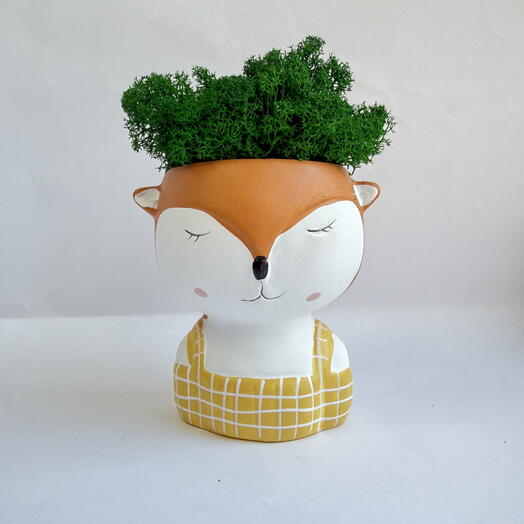 Милая лисичка с мхом🦊