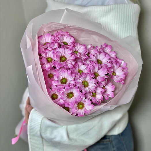Букет-комплимент хризантемы ромашки💞