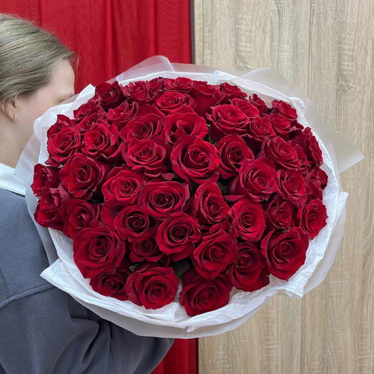 Букет из 51 красной розы