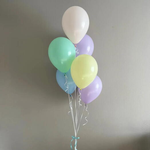 Фонтан из воздушных шаров пастель макарунс - разноцветные 🎈