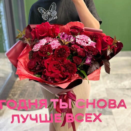Красный букет