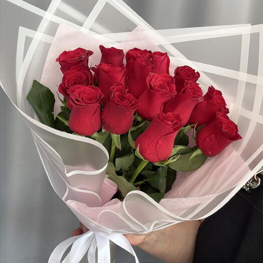 Букет 🌹15 роз Кения