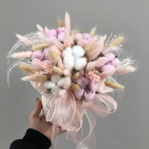 Композиция из сухоцветов Bloom room 🌸 в нежных тонах к интерьеру 🫶🏻🩷