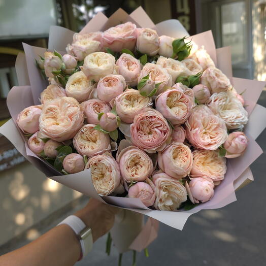 Премиальные кружевные пионовидные Royal Blush