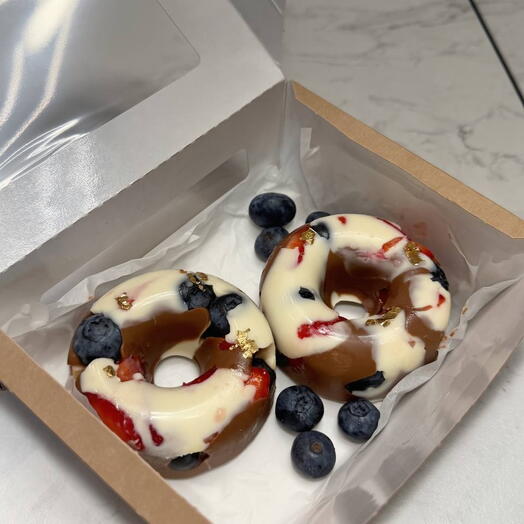 Berry Donuts 🍓 Ягодные пончики 2 штуки