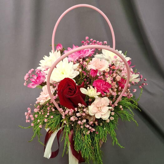 Розовая сумочка цветов 💐🩷