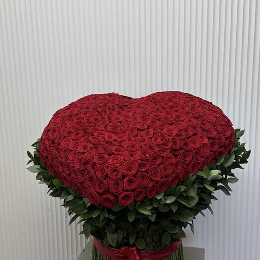 3Д Сердце из 401 розы ♥️