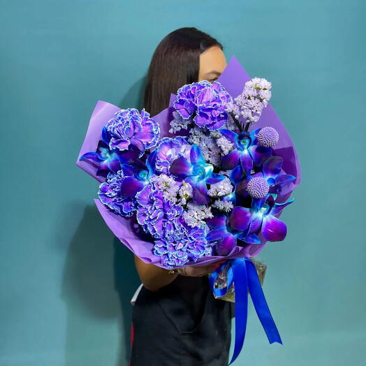 Букет Космический комплимент. Авторский букет 507. Leoraflowers