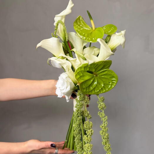 Свадебный букет Green Elegance