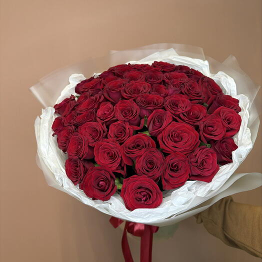 Красные розы 51 шт