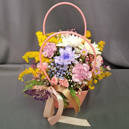 Сумочка с летними полевыми цветами 💐