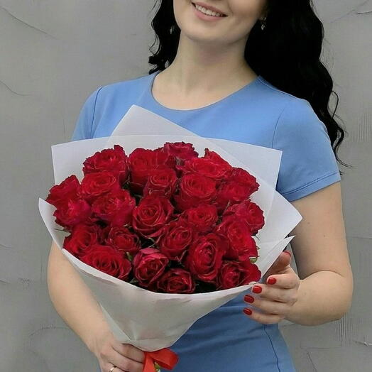 Роза красная Кения 25шт