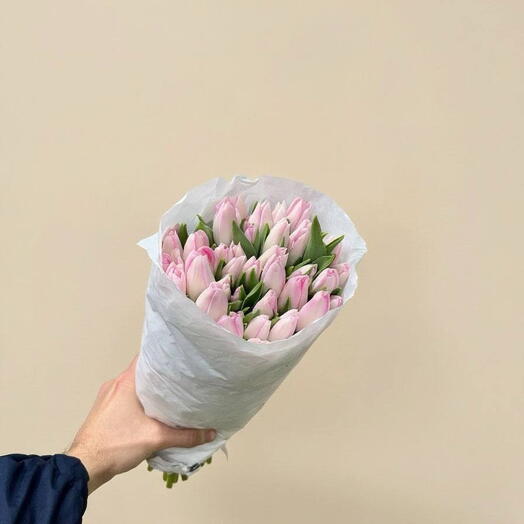 Пачка 50 штук , розовый Тюльпан