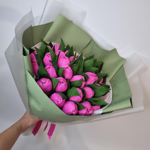 Цветы с конфетами Raffaello 💝