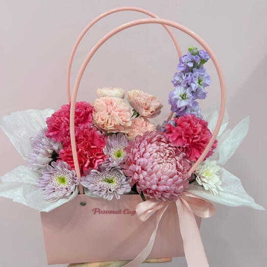 Букет с Астрой в сумке🌸