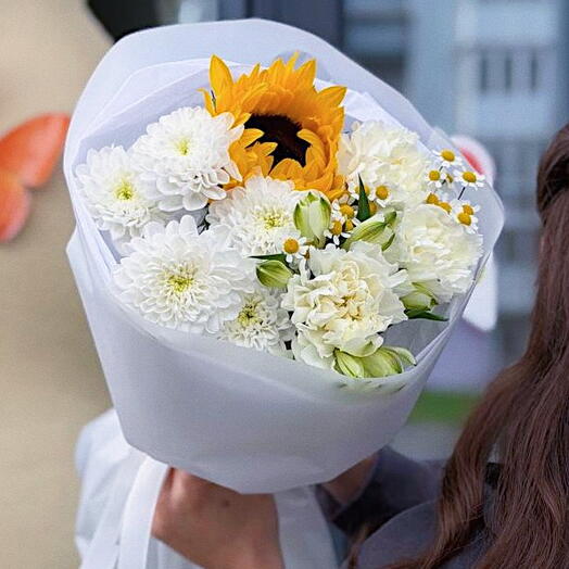 Букет подсолнухом