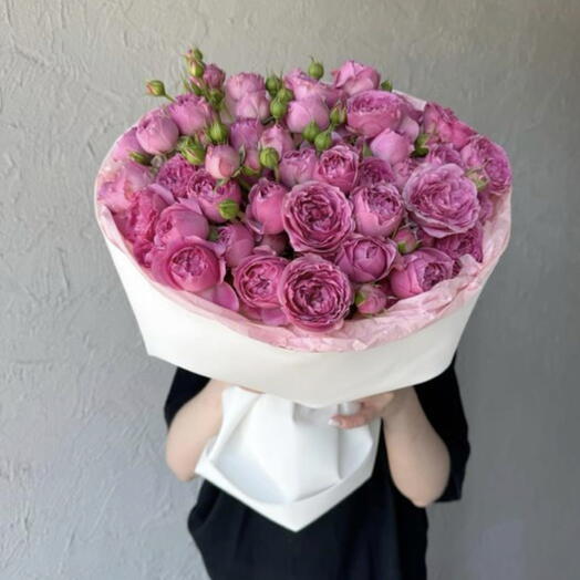 Пионовидные розы 🌸малиновый цвет
