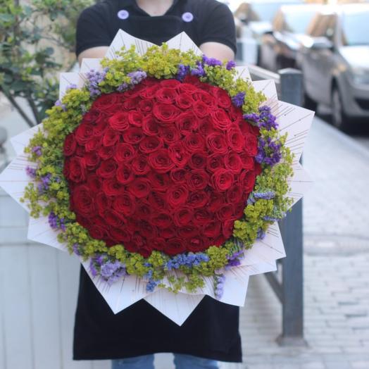 Rose 101 pcs. with VIP decoration