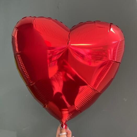 Foil balloon heart red