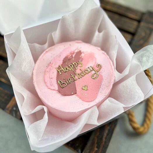 Бенто розовый happy birthday