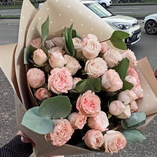 Mono de rosas de peonía arbustiva Bombastic