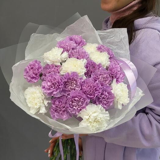 Монобукет из 23 гвоздик
