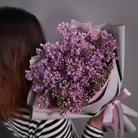 Букет ароматной сирени (свежая сирень)