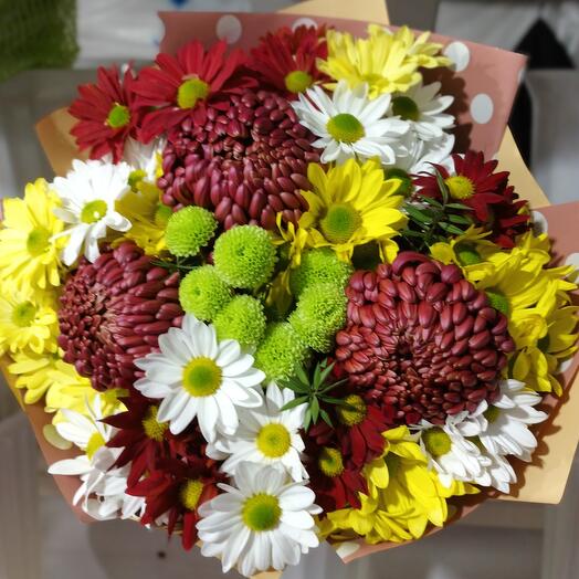 Prefabricated chrysanthemums