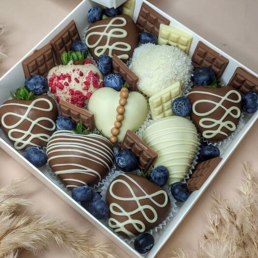 Conjunto de calado y chocolate