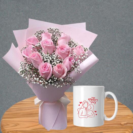 Mother s Day Pink Roses Combo