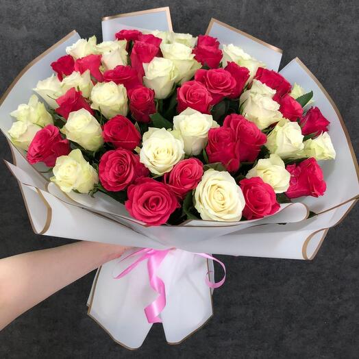 Микс из 51 розы