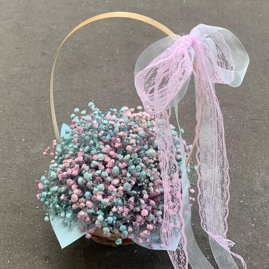 Cesta de gypsophila
