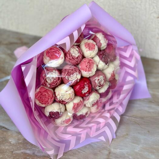 Шоколадные пионы 25 шт