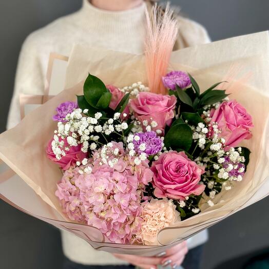 Lady in pink