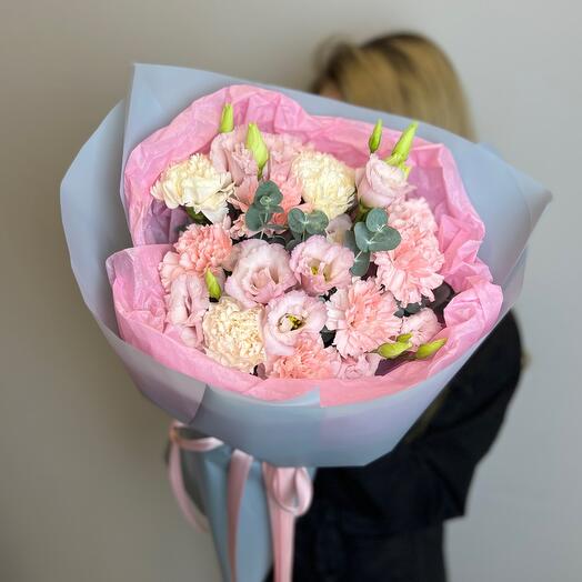 Bouquet 182 из ароматных диантусов и кружевных эустом