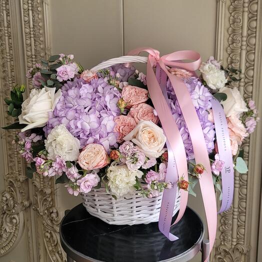 К Корзина с цветами 💜💜💜